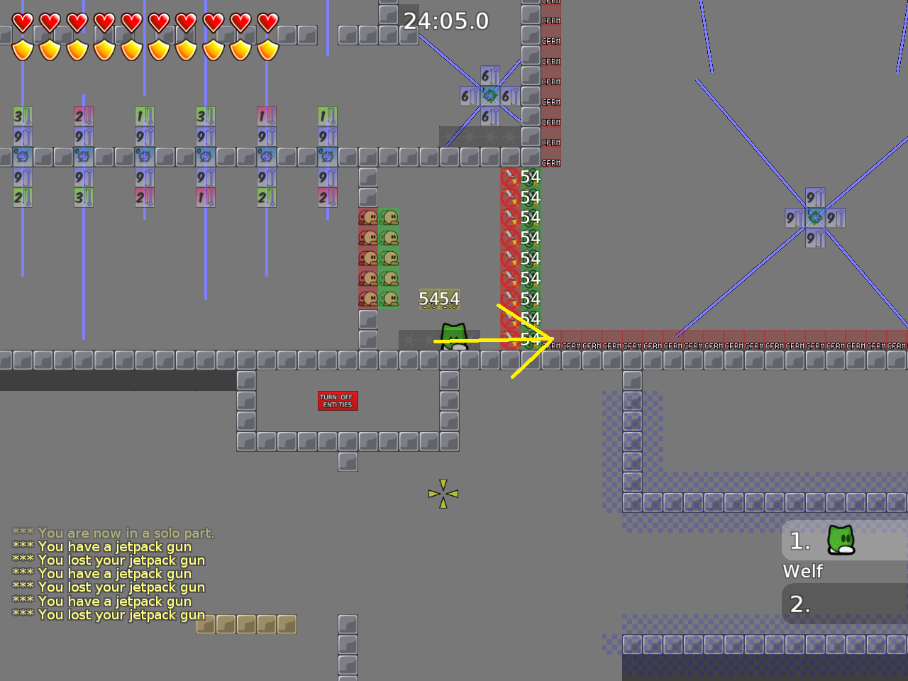 easy cheat (in this map there might be more checkpoint cheats, didn't check all possibilities)