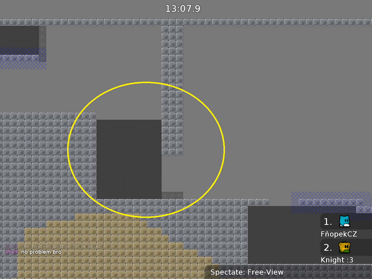 maybe cut it, so people can hook each other out (and it's not faily/blockable)<br />i know it is at the start