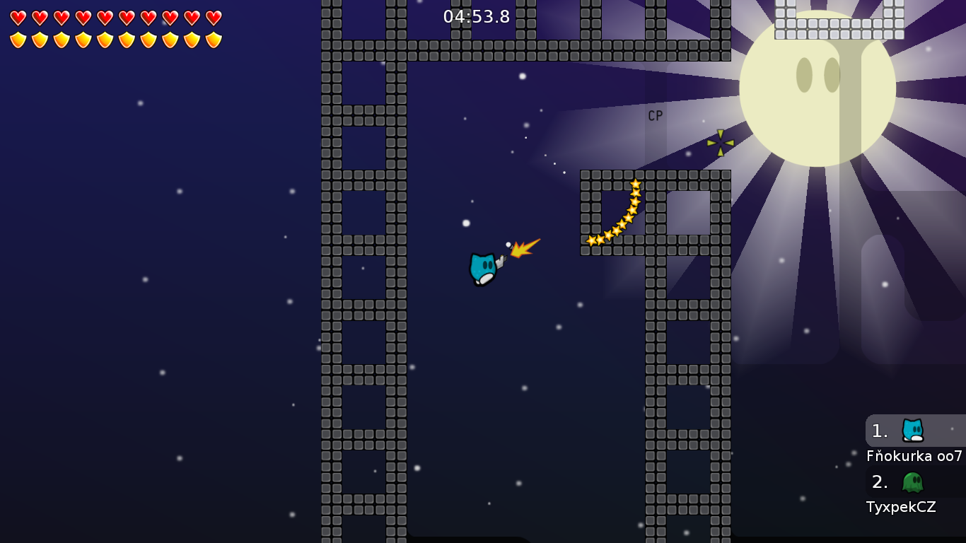 Add arrow which signs tees to go wall?