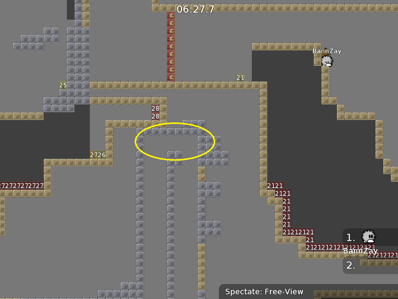 can you add some space here? players might accidentally fall down, especially in groups of more than 2