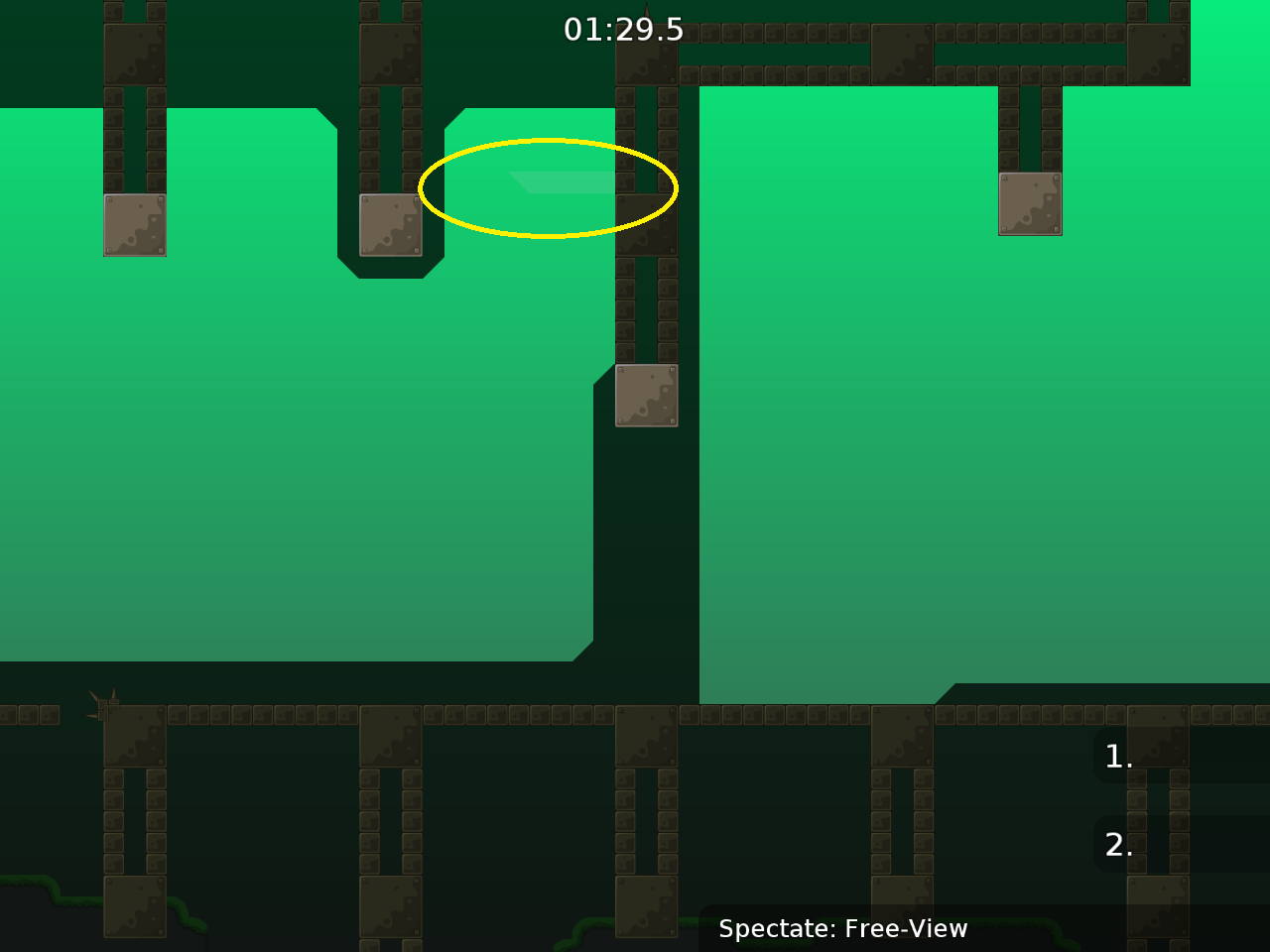 unfreeze is hard to see with HD off