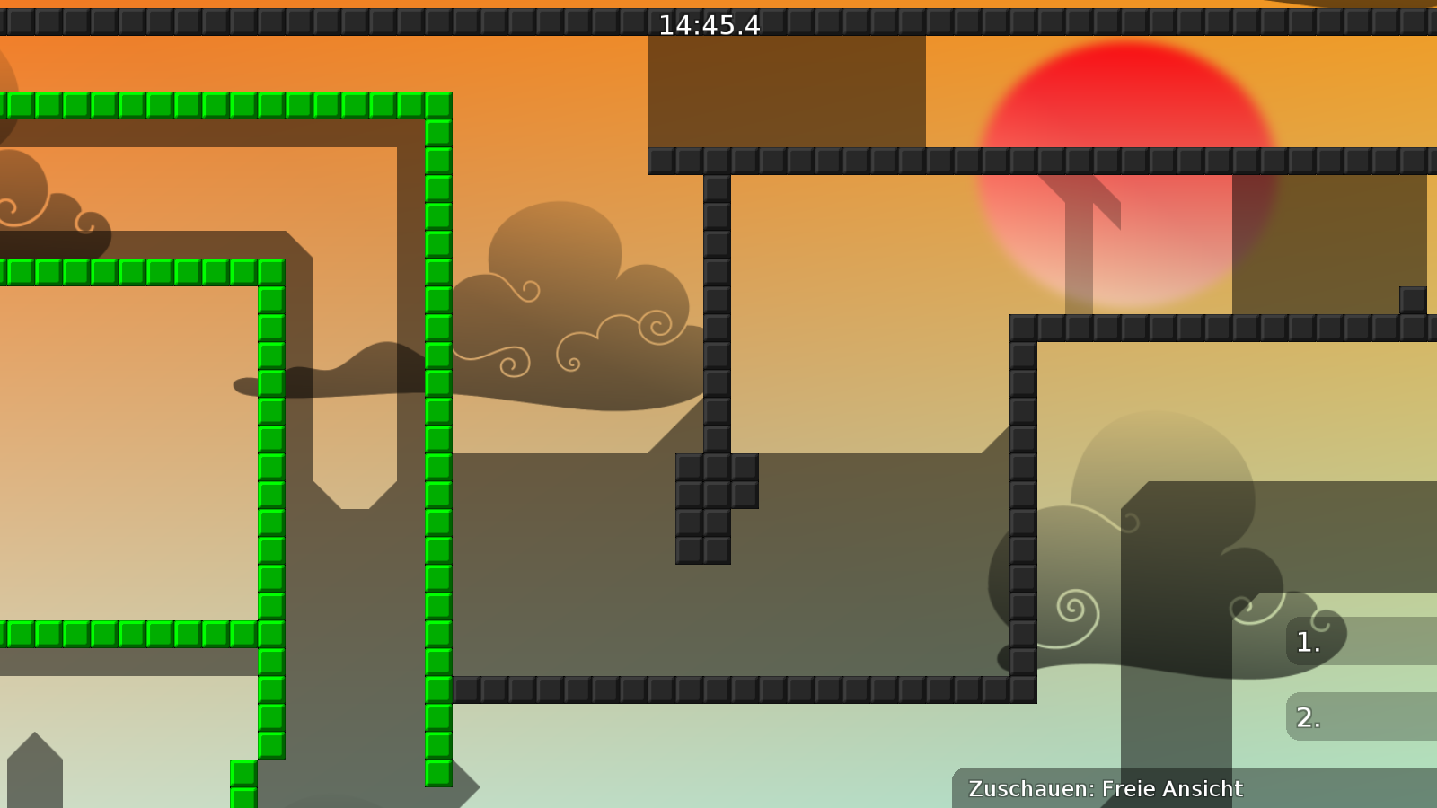 Annoying part, you have to hook perfectly to get through it.