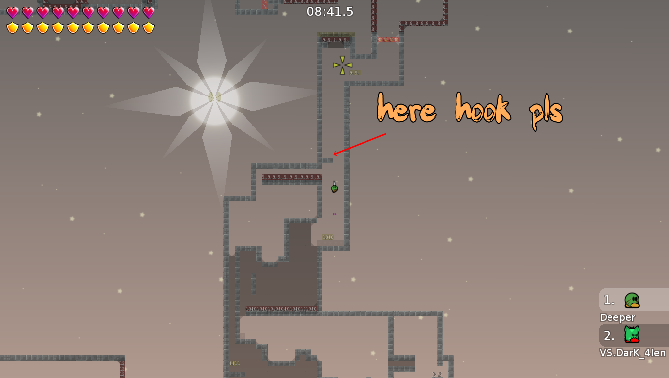 Для новичков этот &quot;трюк&quot; достаточно не лёгкий. Поэтому один из игроков будет падать вниз, и его друг должен прыгнуть за ним чтобы сделать ХФ... А это будет раздражать... + Вы представляете сколько людей будет скапливаться в этом месте! просто добавьте ХУКЭЙБЛ