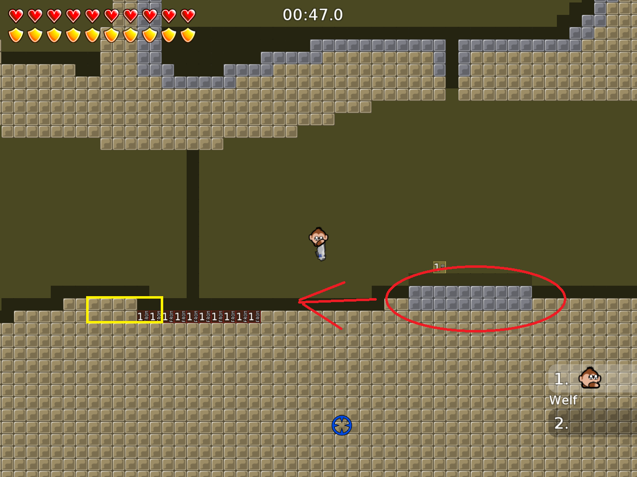 At this part, you should train the unfreeze laser, so add some teleporters (it happens often, that you swing too far) and move the platform to the left (or add another platform) for a faster restart