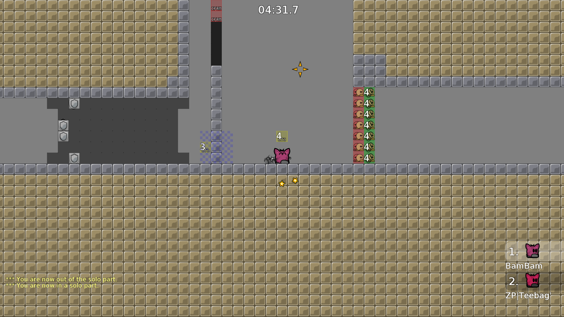 Unfreeze at tele please, and you don't need the hookthrough &lt;&lt;