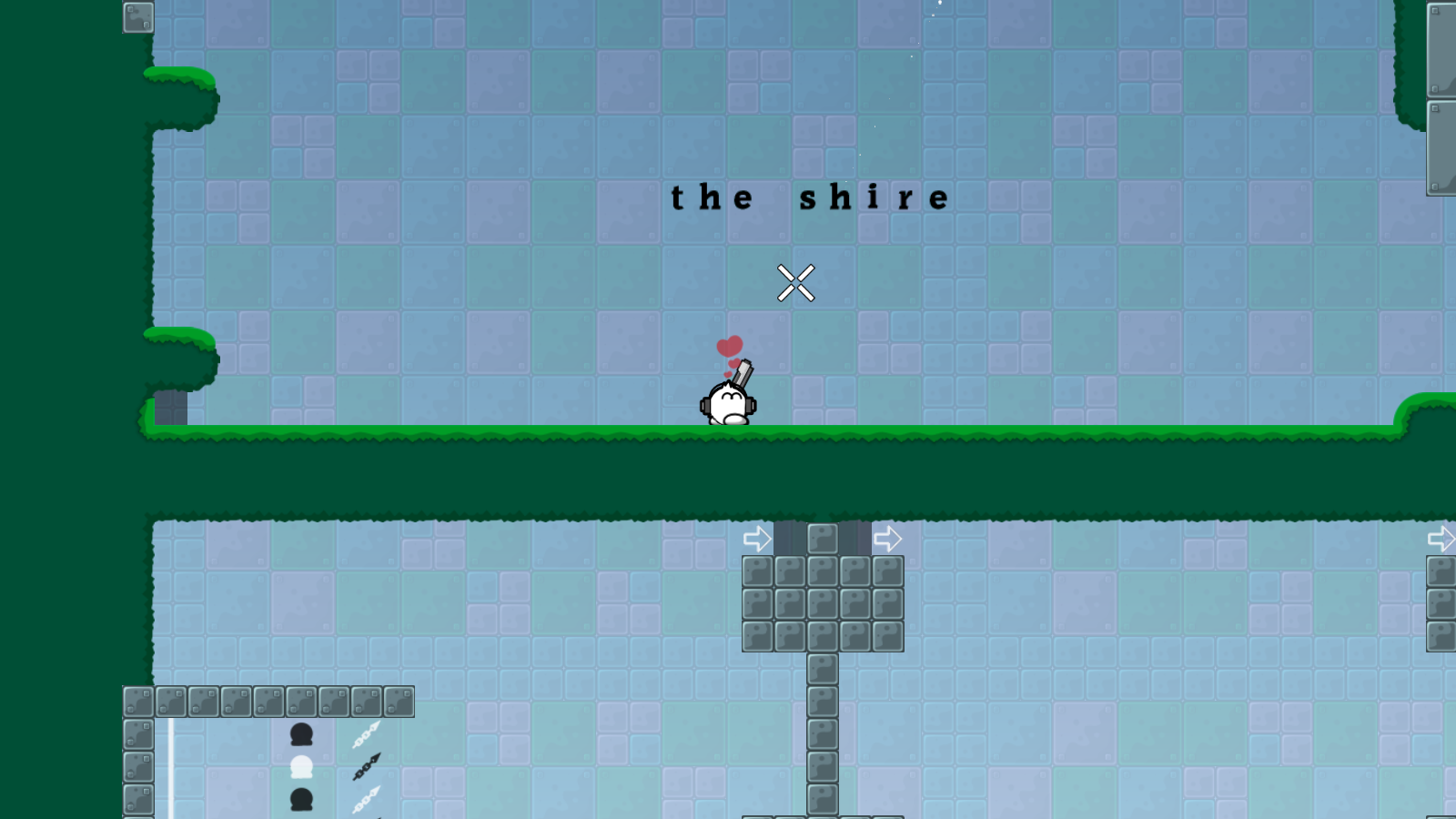 you used the embded alphabet tileset only for this small logo, maybe you can write the map name in the same style as you wrote e.g. 'almost done'? that would reduce the file size drastically