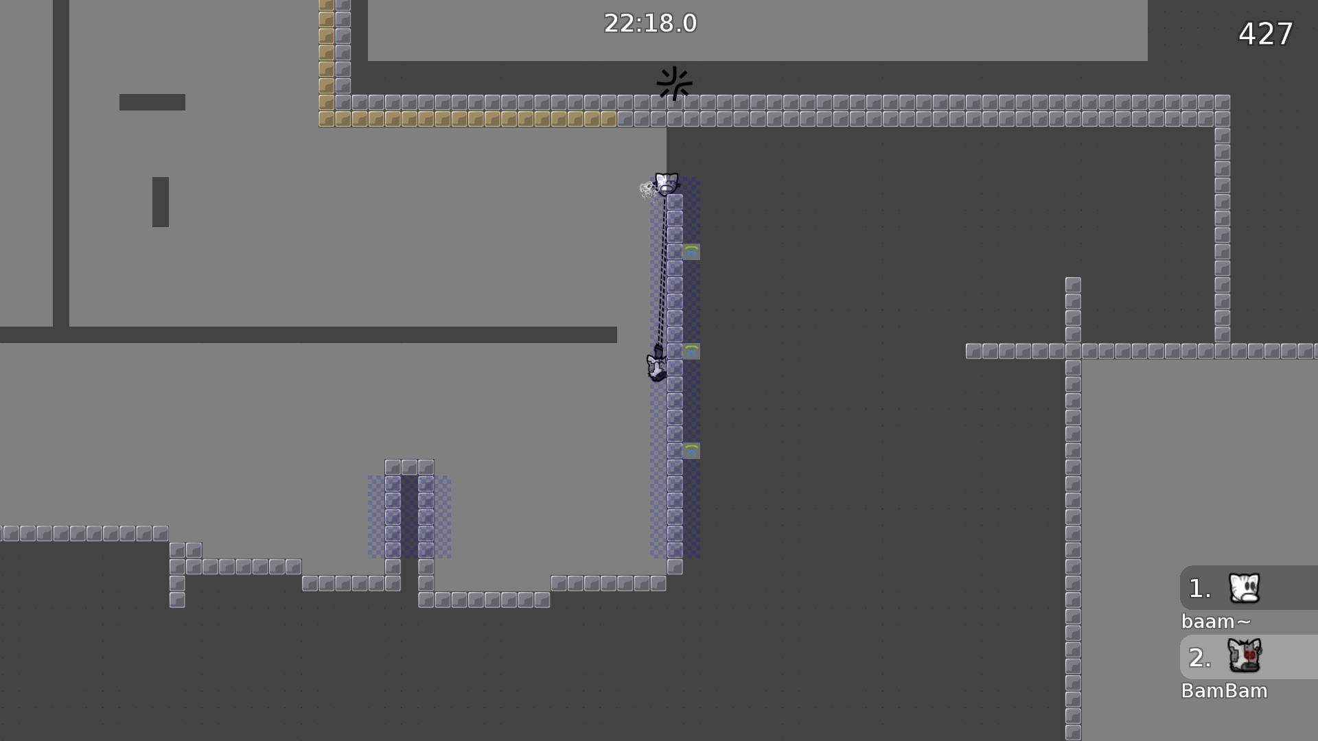 This part is skippable by throwing dummy up there, and hook him.