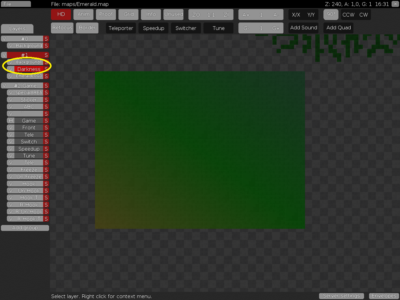 Can you change something here?<br />1. use a quad as in the background for darkness instead of that many tiles (to reduce map size)<br />2. Slow computers have problems with overlaying images, so can you make the thingy in the background darker so you can put these both layers HD? (would improve performance on slow computers)