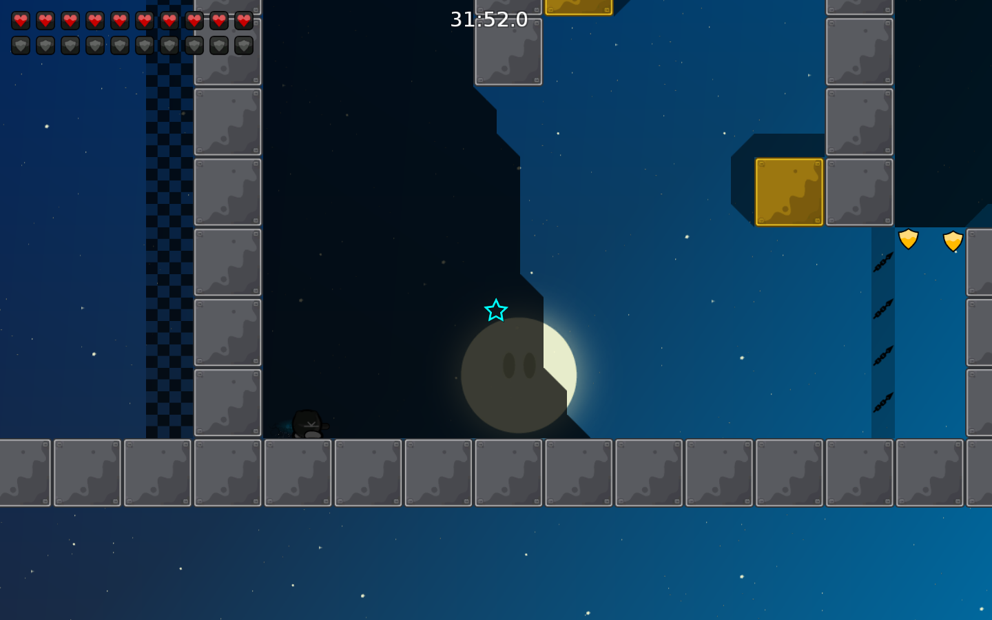 If two tees fall on each other one of them could drop left and be unreachable