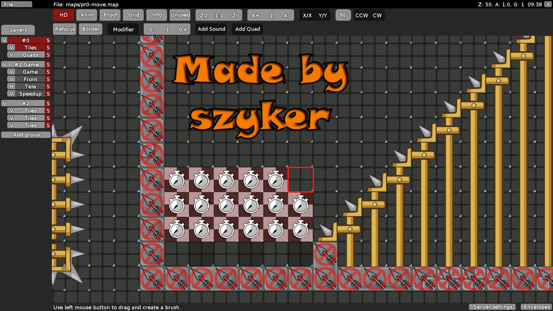 i think it would make sense too add finish tile here