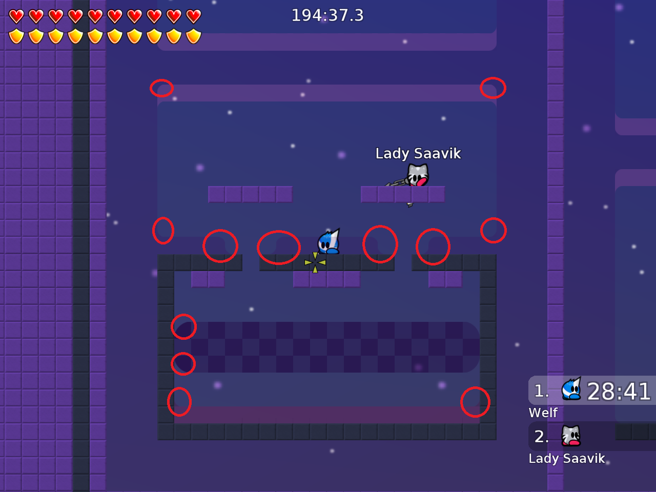 wrong colors, the finish line has other colors than the start line, the freeze corners in the whole part are bugged, i hope you understand what is wrong