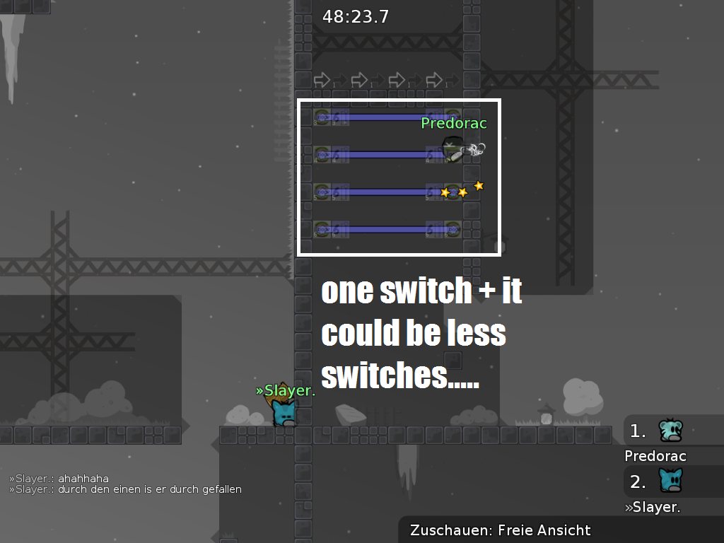 could be less switch + you can through one switch, should be fixed