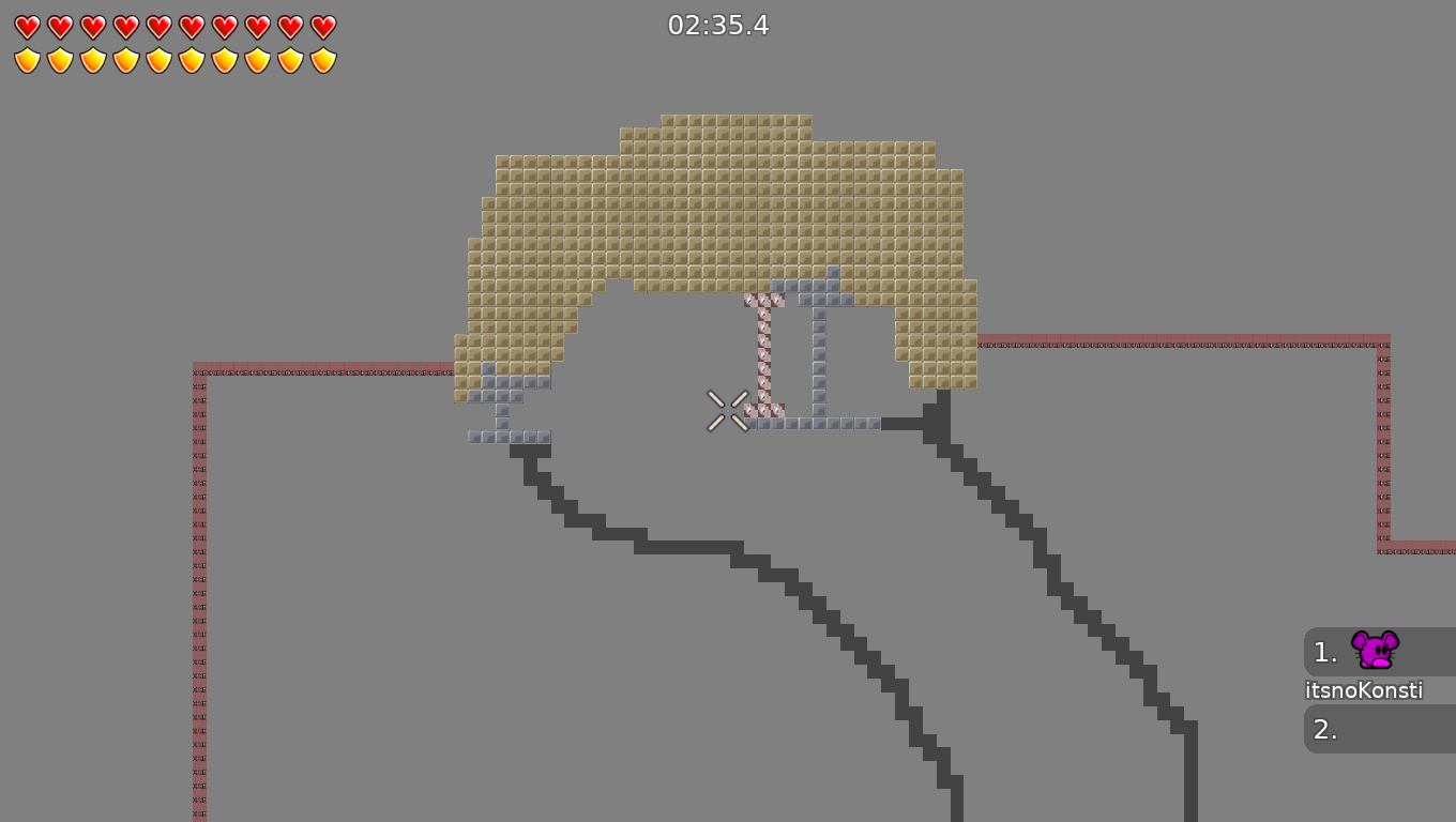 One of the team waits before finish until the partners are at the stoppers