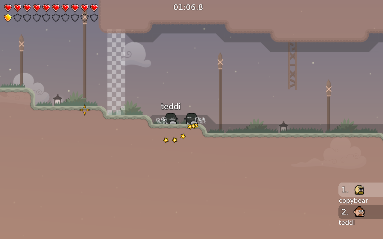 1. The top of the startline is in the block (ugly) 2. I suggest having the freeze in front of tee (like on basically all maps).