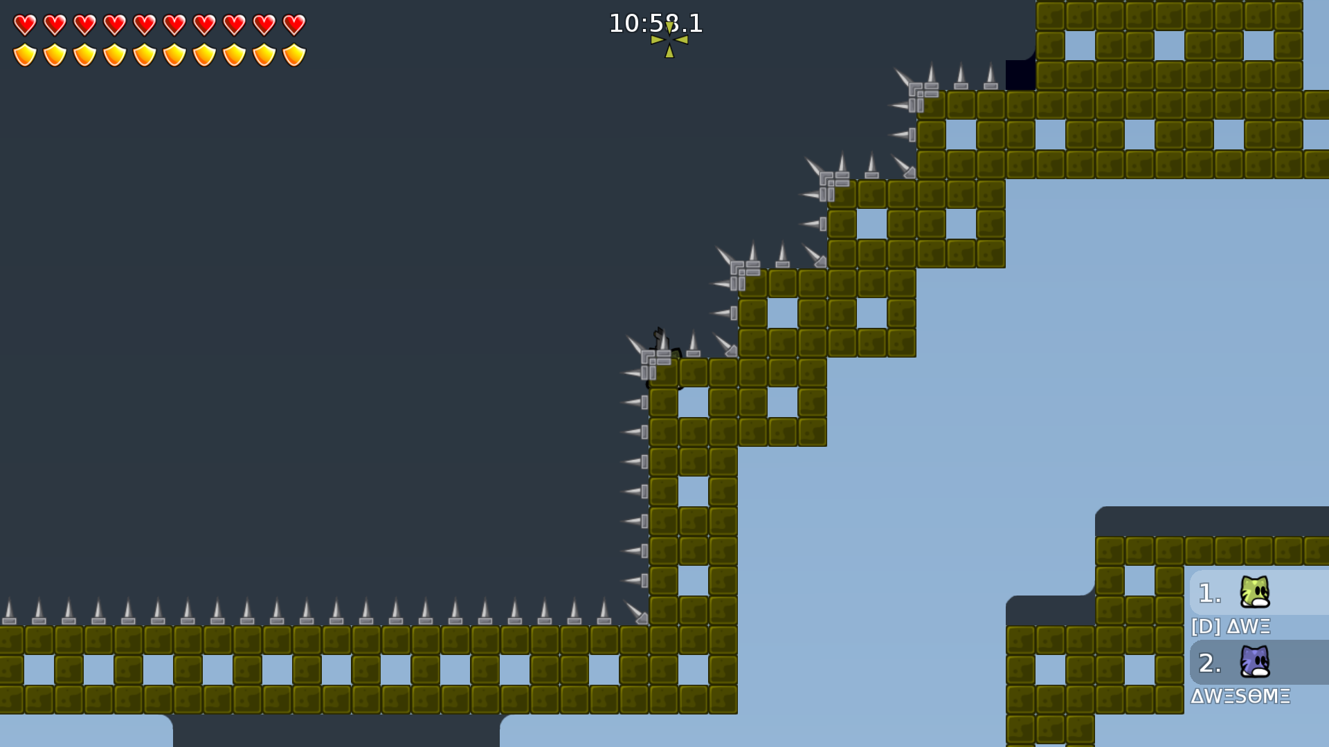 Death Spike in a unhookable tile?