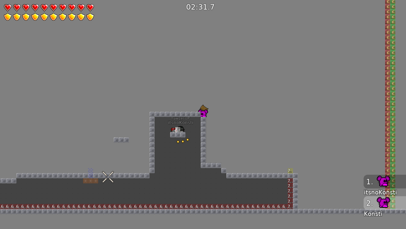 You dont need to drag him to tele 7, just throw in tele 6 again