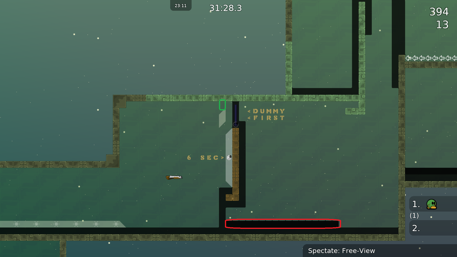 Green: Add unfreeze.<br />Red: Why different tele marking?