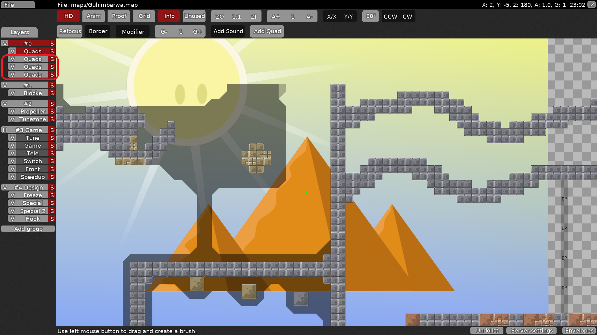 These layers can be set HD.