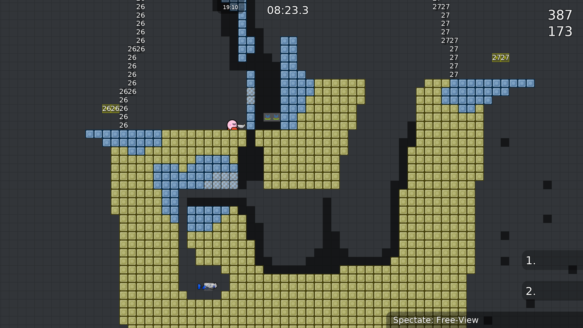Rework this part so that it's less faily and feels better to play.<br />Also, you might want to prevent people from skipping the edgehook with either both going down or hooking the hookable instead the tee.