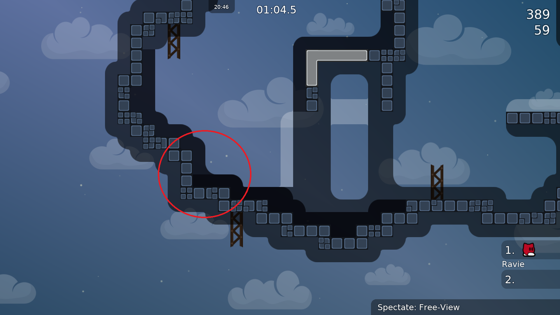 Different teleport markings.