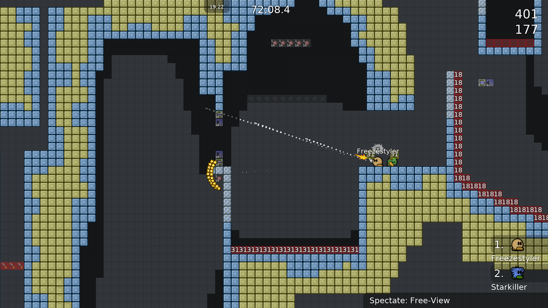 Does one guy have to go on edge here? If yes, the part is too hard and doesn't fit in the map.