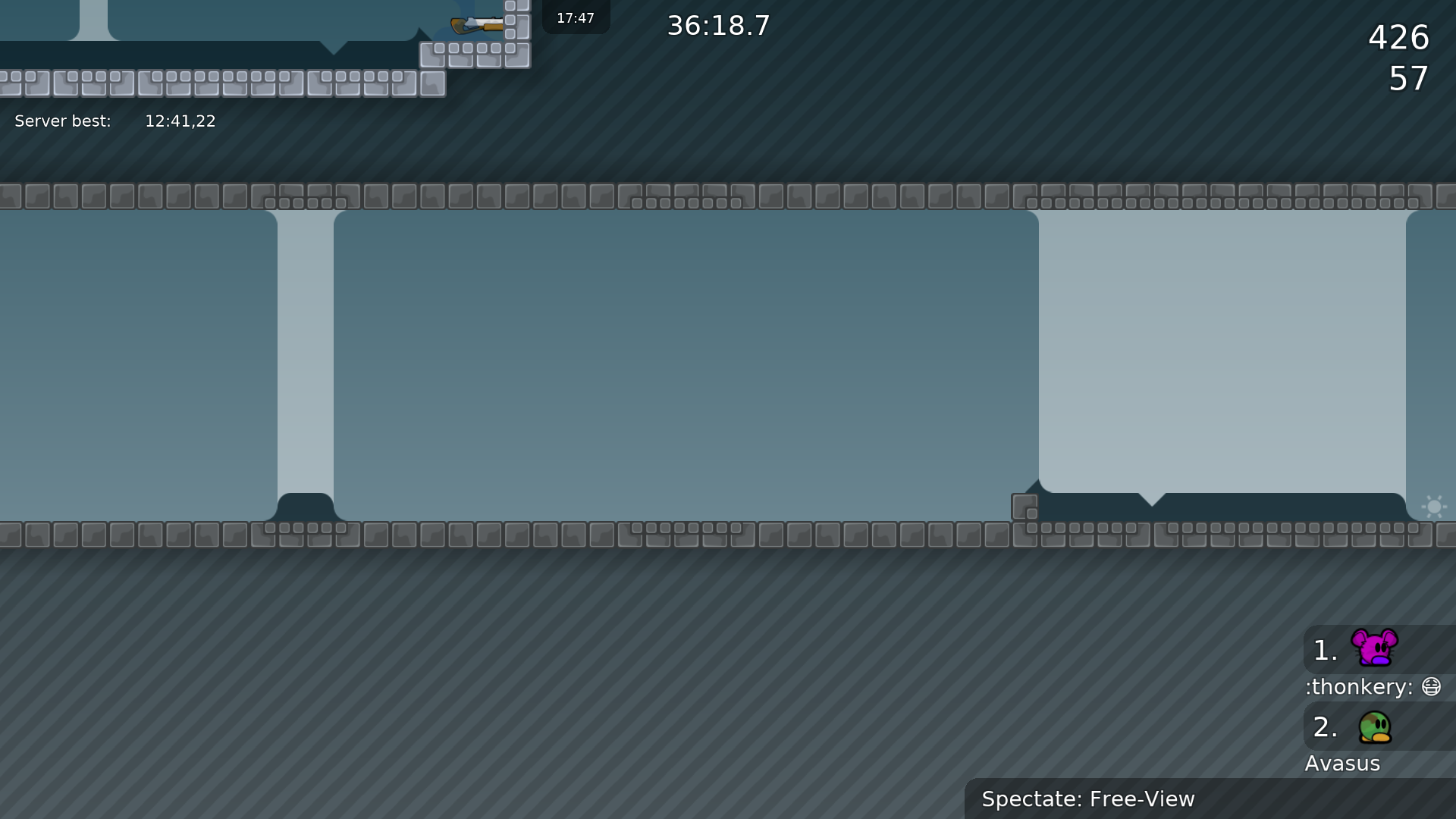 You can cheat this with 2 shotgun shots