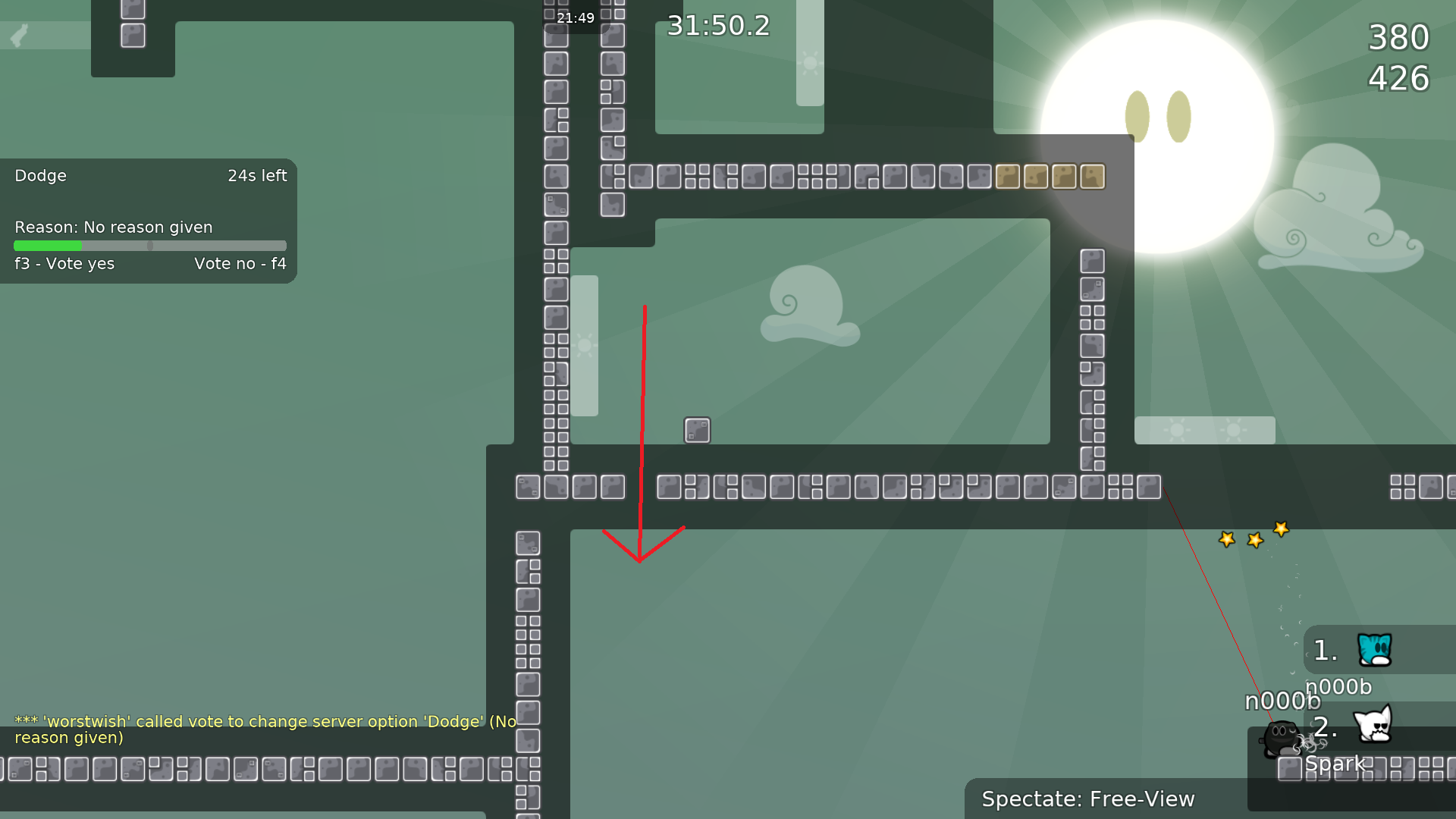 You can skip through this with laser. I would remove it since it's a somewhat luck based skip, that speedrunners have to do if they want to get rank 1.