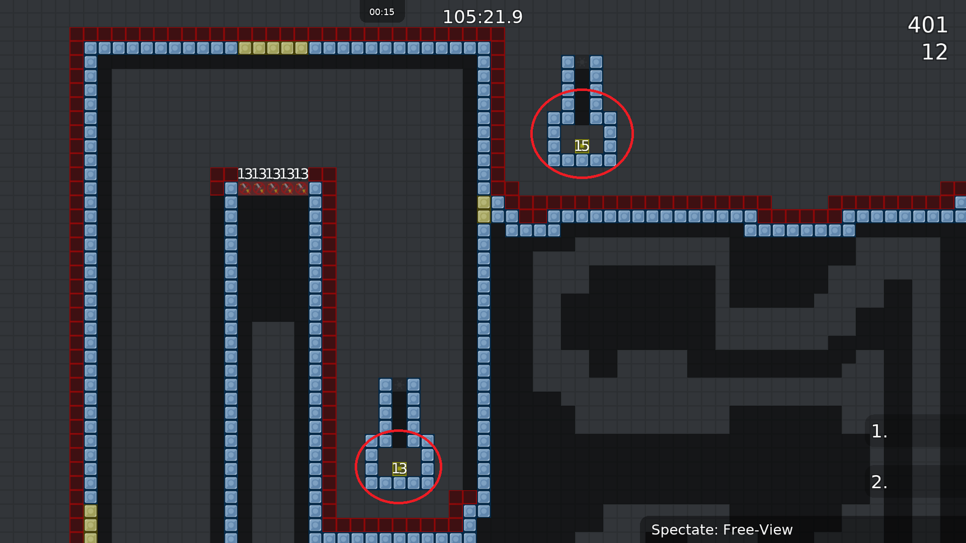 These one tile holes are annoying if you move after being teleported