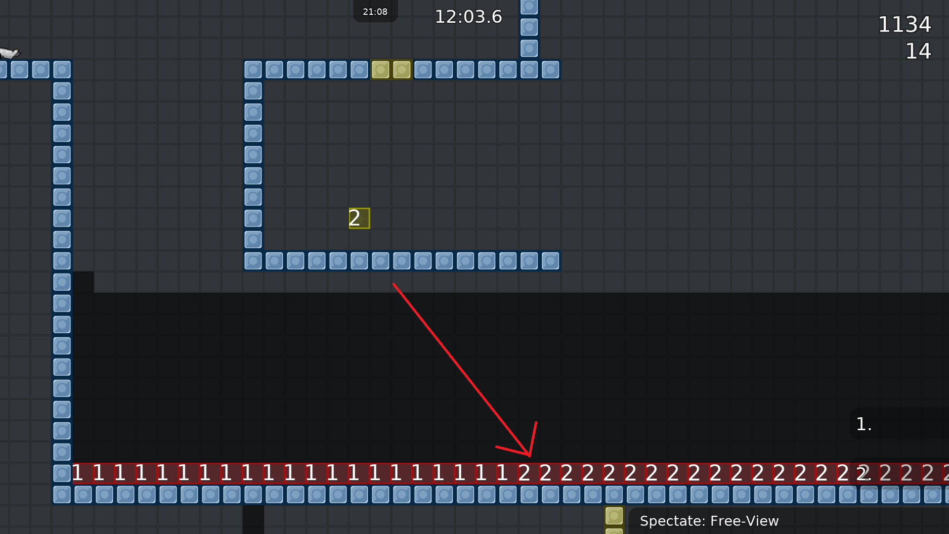 You can fall into FROM-tele 2 to be a bit faster - this seems like a good place for CP-tele (it would make sense to use it in the whole map)