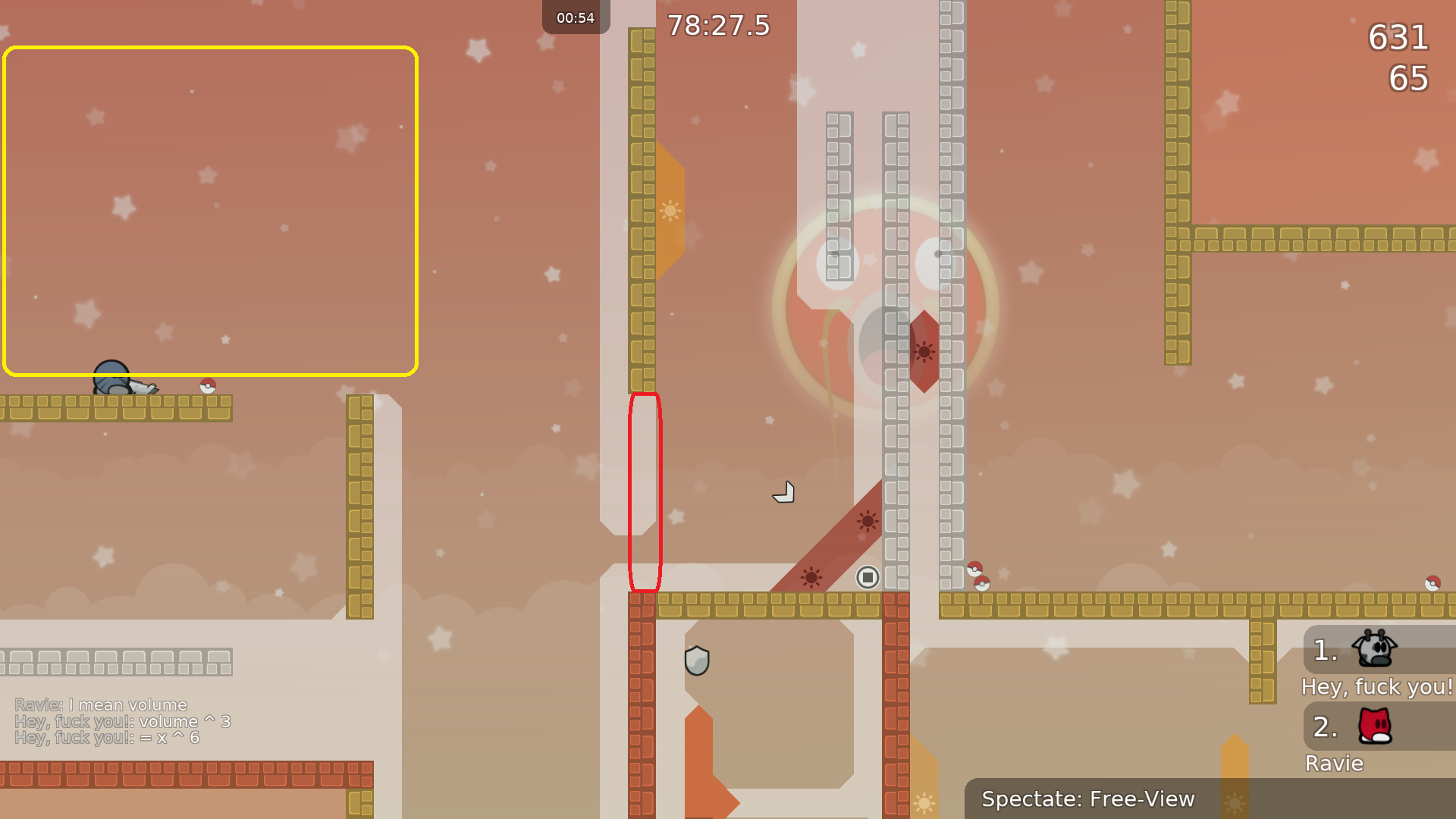 I suggest to add undeep in one of the marked areas to make it more convenient to undeep the player on the switch if you get ported back