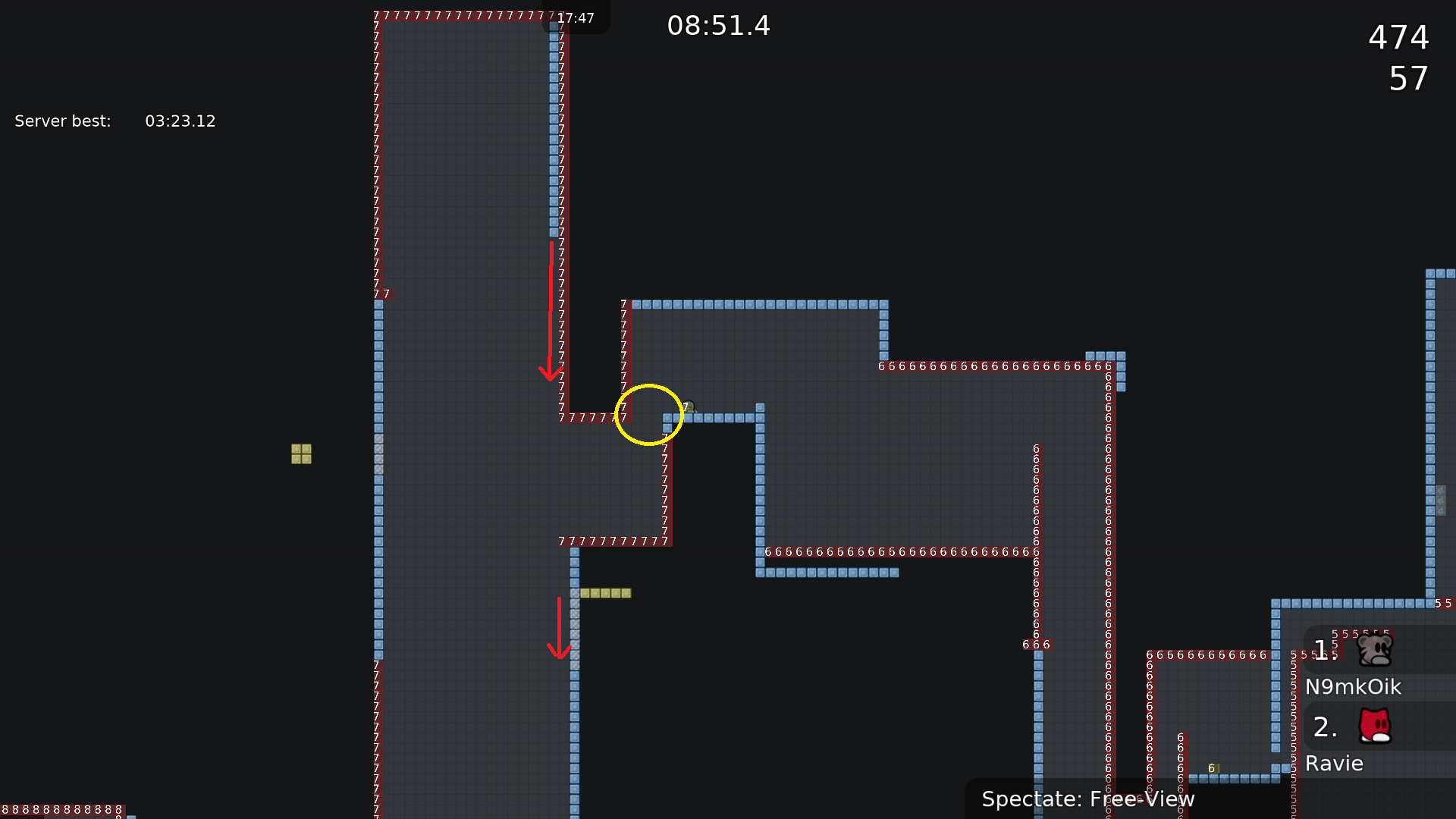 3: I would change the start as it kinda feels weird. There is a small skip (red arrows), but it could be nice as an alternative way so your decision if you want to keep it or not.