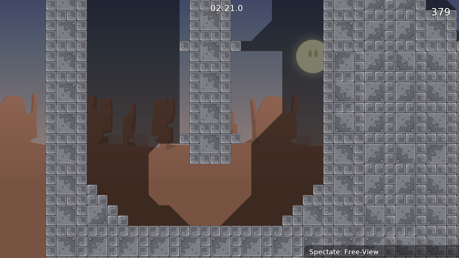 tele on the left side and less freeze on the right?