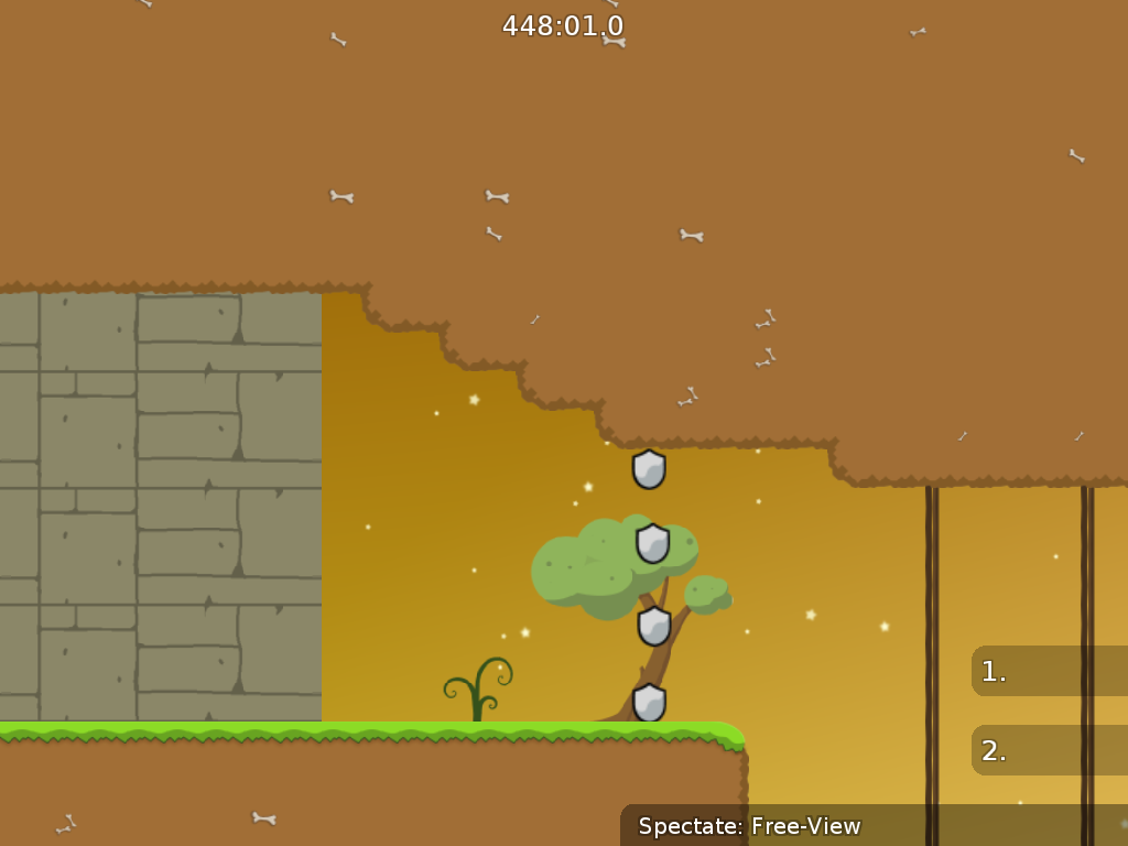 Shields are useless , the end of the stones looks ugly, add a start and finish line