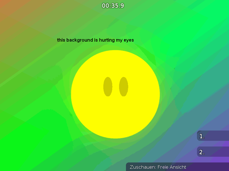 your eyes fucked up, this background is totally bad for the eyes