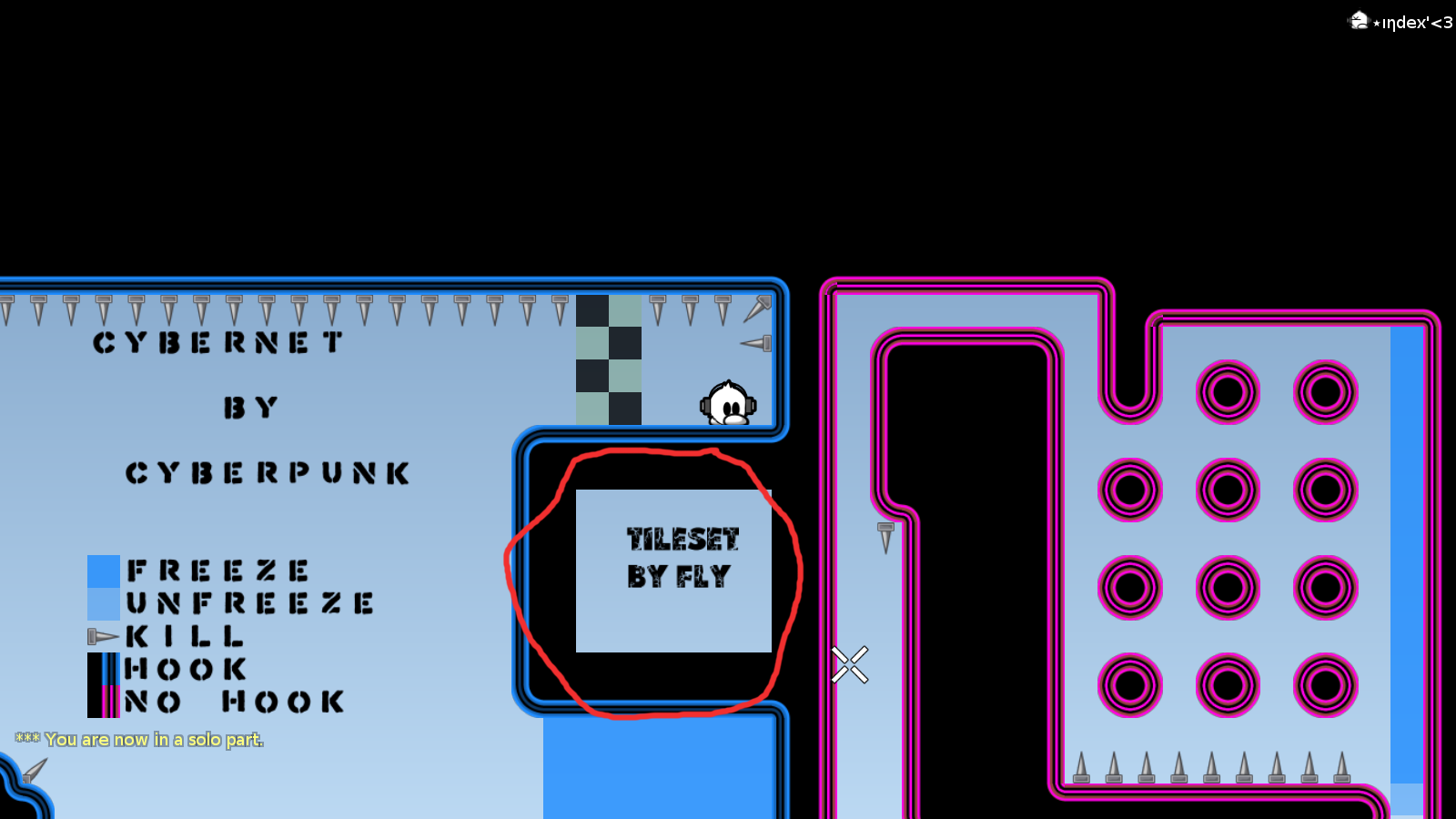 place the blue outlines there too