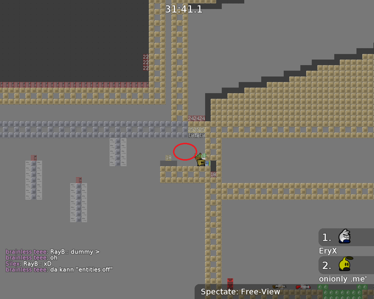 add &quot;entities off&quot; sign